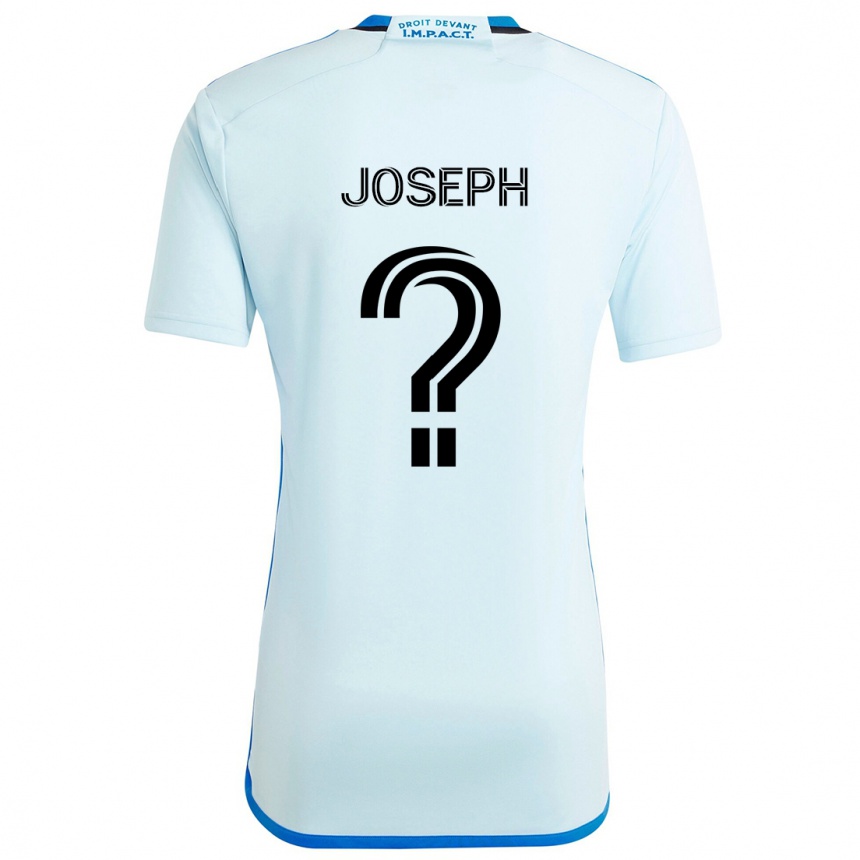 Hombre Fútbol Camiseta Sebastien Joseph #0 Azul Hielo 2ª Equipación 2024/25 Perú