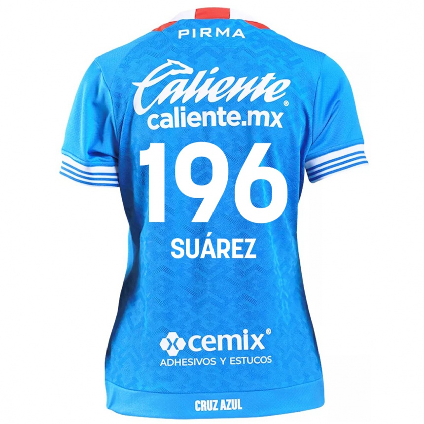 Mujer Fútbol Camiseta Javier Suárez #196 Cielo Azul 1ª Equipación 2024/25 Perú