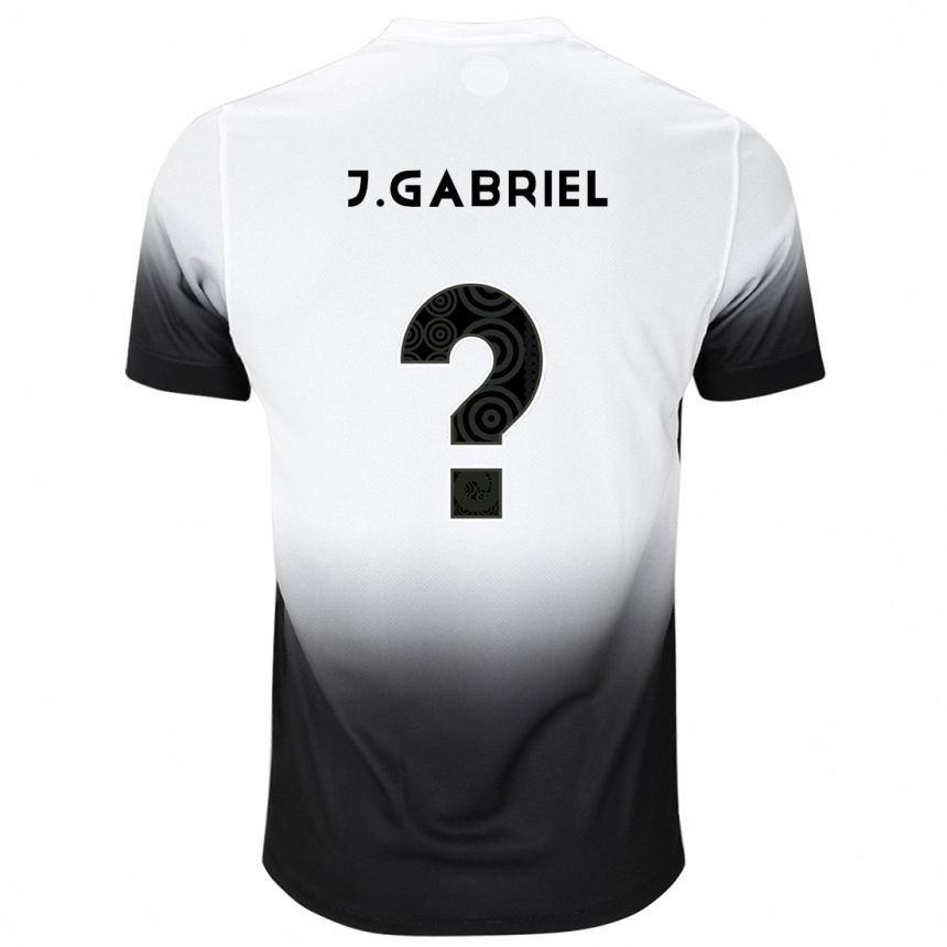 Mujer Fútbol Camiseta João Gabriel #6 Blanco Negro 1ª Equipación 2024/25 Perú