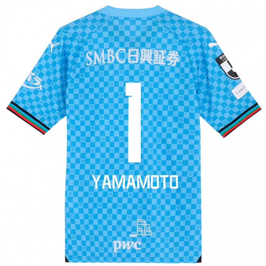 Mujer Fútbol Camiseta Kensho Yamamoto #1 Azul Celeste 1ª Equipación 2024/25 Perú