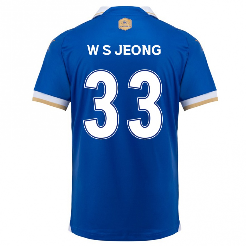 Mujer Fútbol Camiseta Seo-Woo Jeong #33 Azul Blanco 1ª Equipación 2024/25 Perú