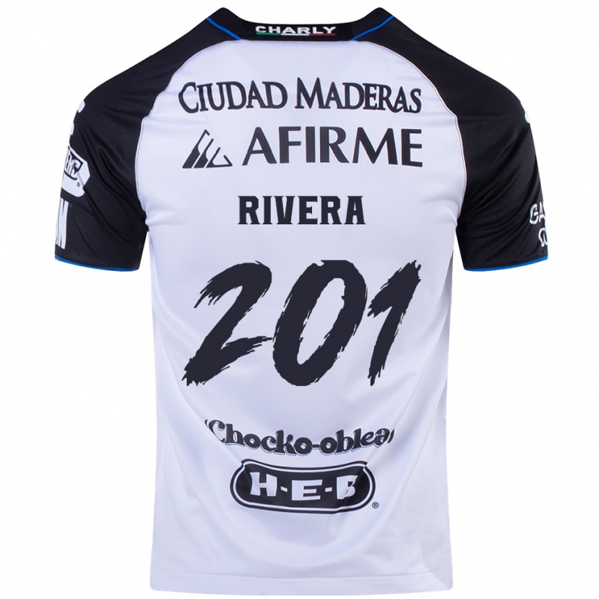 Mujer Fútbol Camiseta Christian Rivera #201 Azul Negro 1ª Equipación 2024/25 Perú