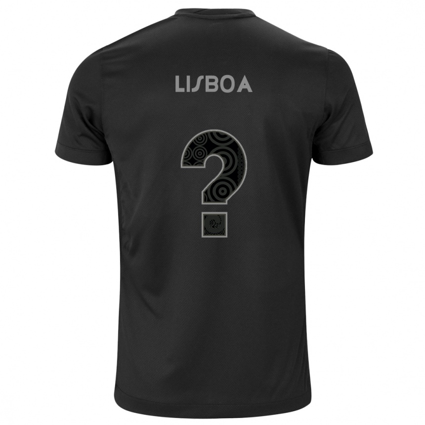 Mujer Fútbol Camiseta Thomas Lisboa #0 Negro 2ª Equipación 2024/25 Perú