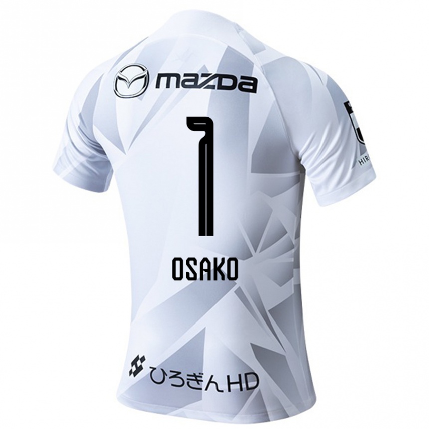 Mujer Fútbol Camiseta Keisuke Osako #1 Blanco Gris Negro 2ª Equipación 2024/25 Perú