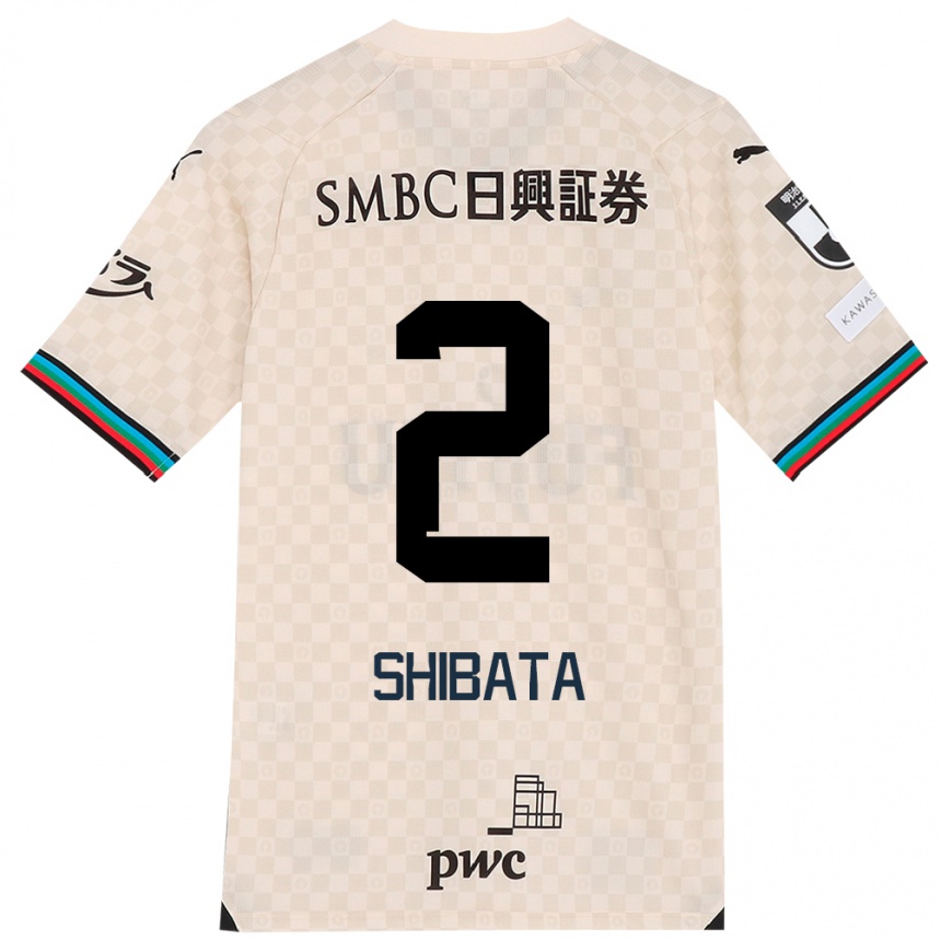 Mujer Fútbol Camiseta Shotaro Shibata #2 Blanco Gris 2ª Equipación 2024/25 Perú