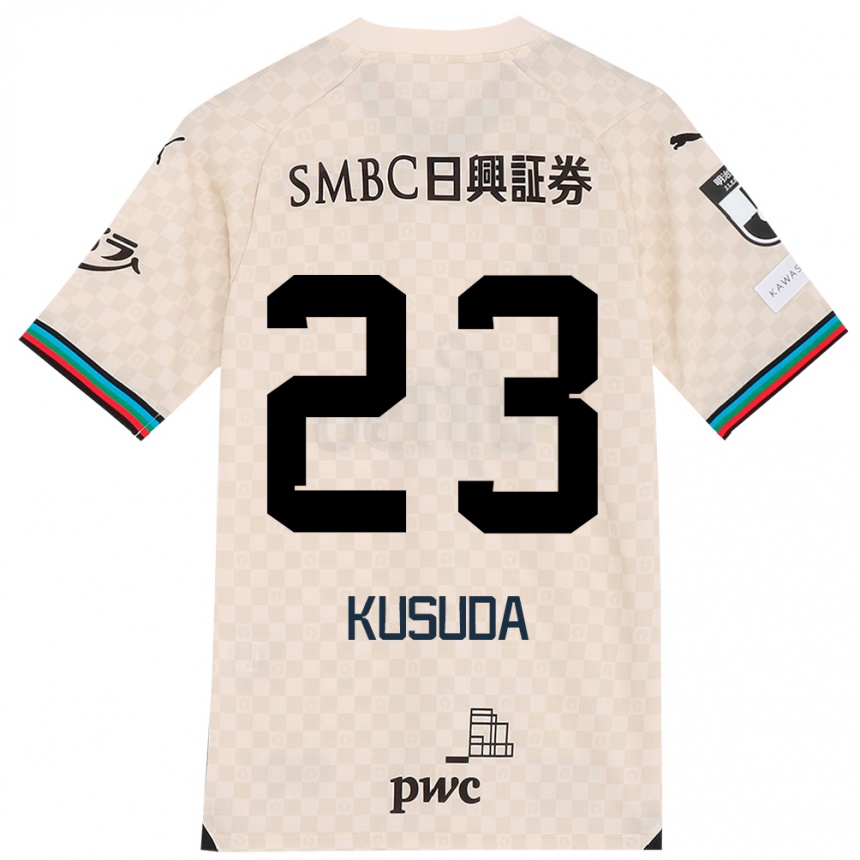 Mujer Fútbol Camiseta Haruki Kusuda #23 Blanco Gris 2ª Equipación 2024/25 Perú