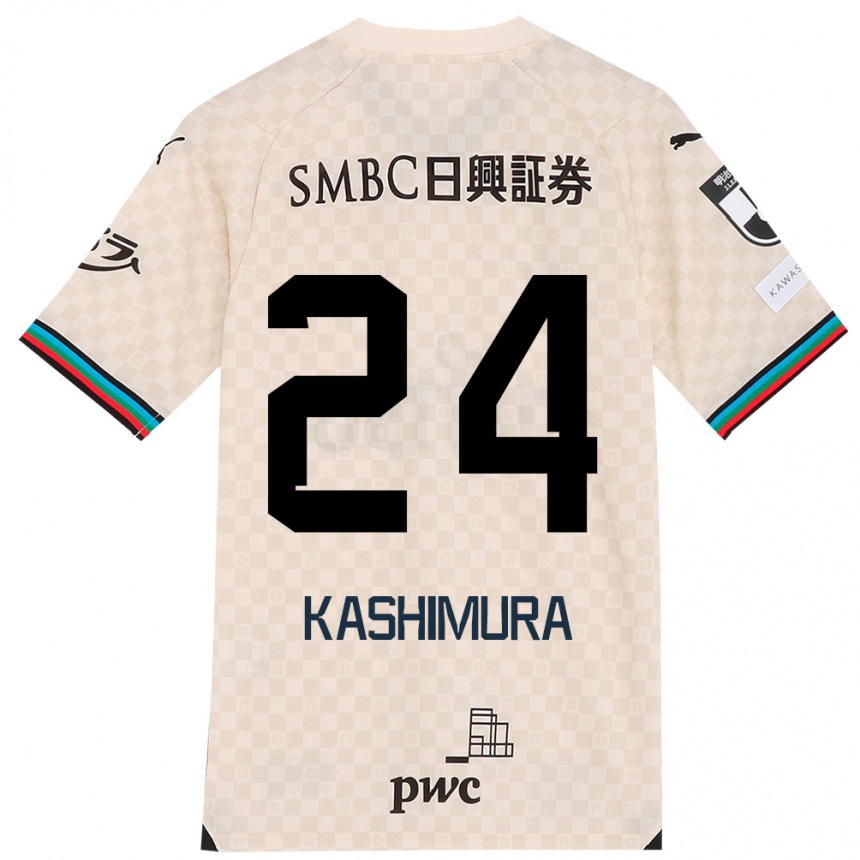 Mujer Fútbol Camiseta Ryota Kashimura #24 Blanco Gris 2ª Equipación 2024/25 Perú