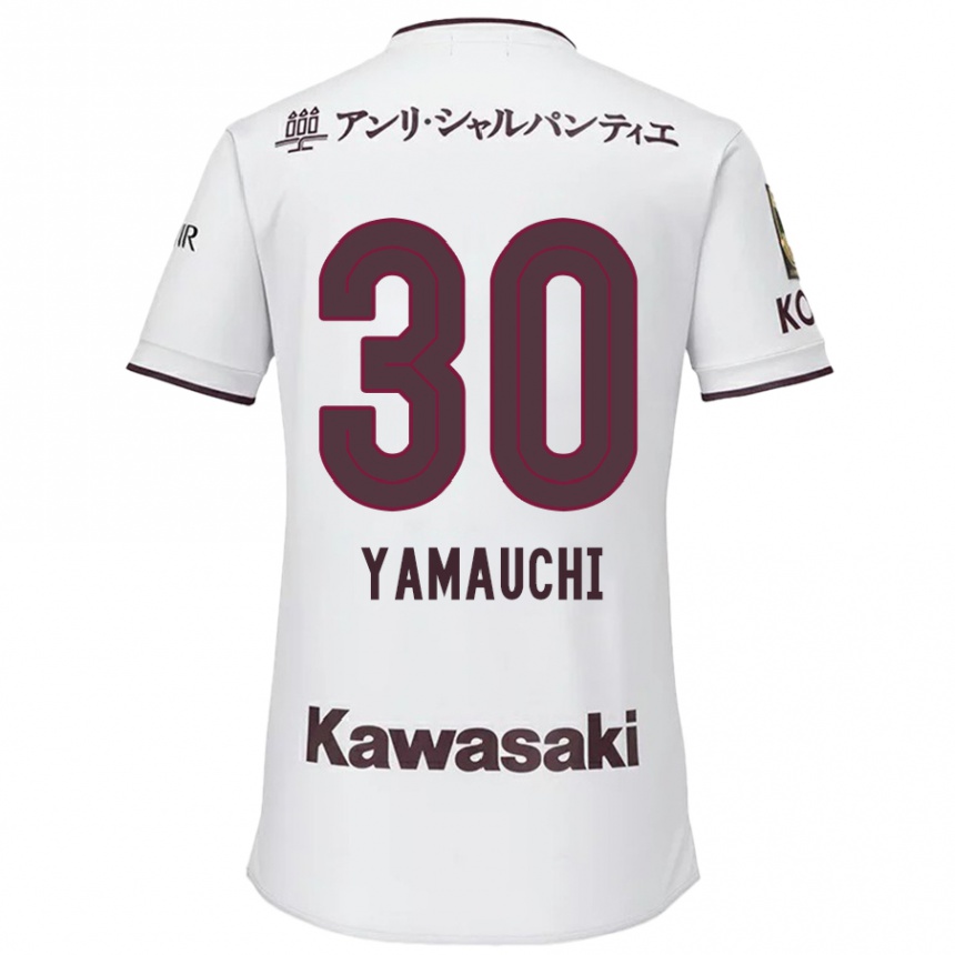 Mujer Fútbol Camiseta Kakeru Yamauchi #30 Blanco Rojo 2ª Equipación 2024/25 Perú