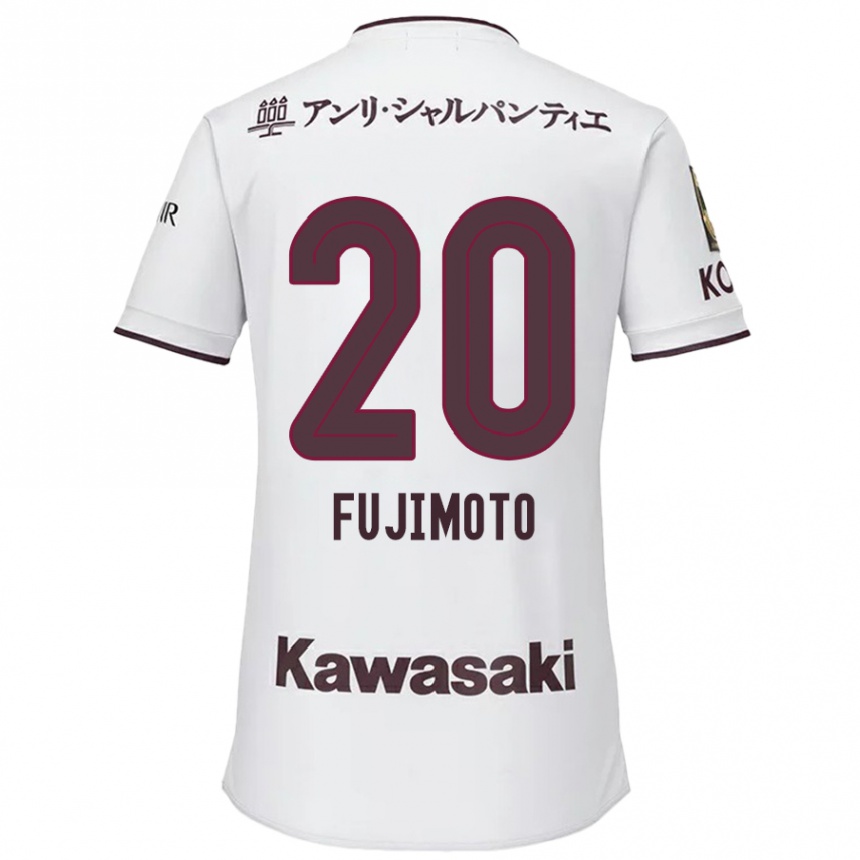 Mujer Fútbol Camiseta Riku Fujimoto #20 Blanco Rojo 2ª Equipación 2024/25 Perú