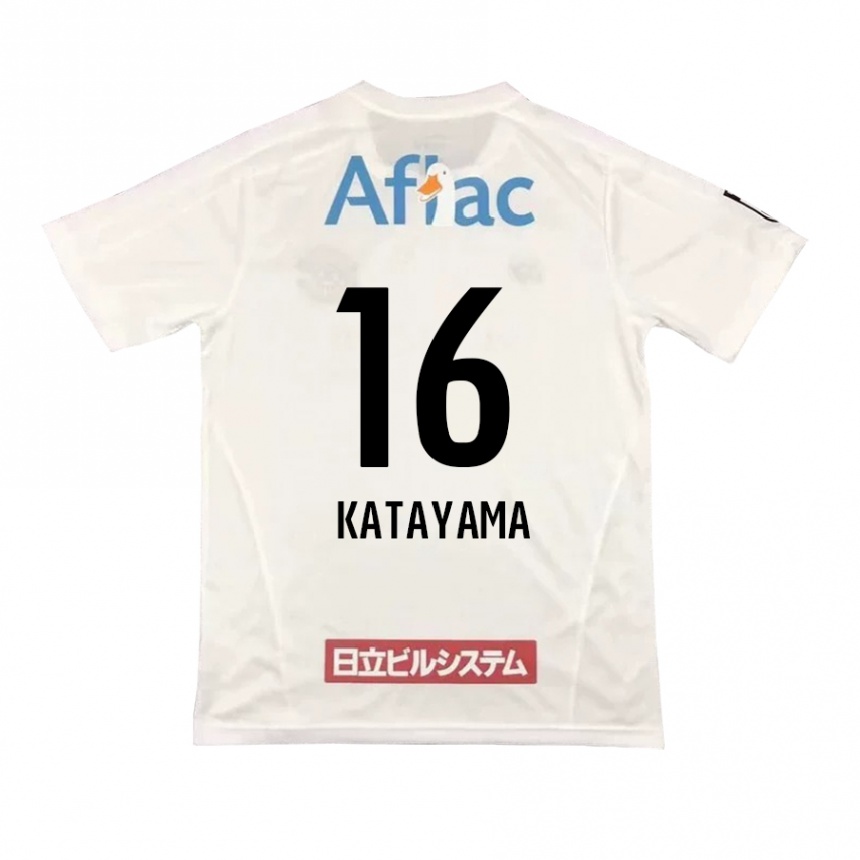 Mujer Fútbol Camiseta Eiichi Katayama #16 Blanco Negro 2ª Equipación 2024/25 Perú