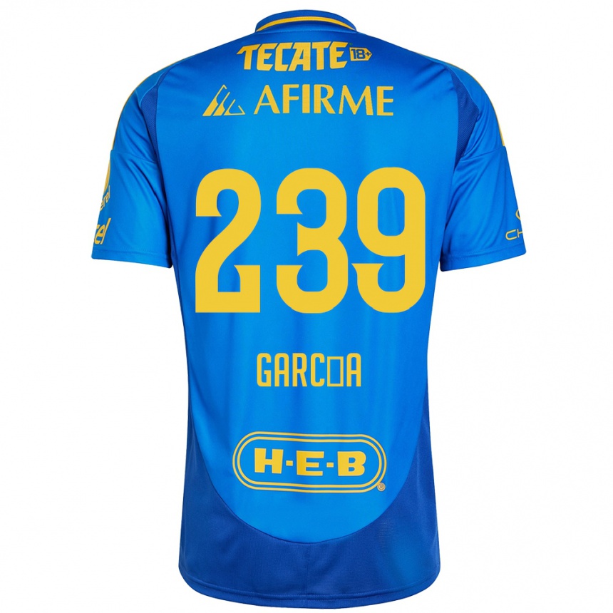 Mujer Fútbol Camiseta Diego García #239 Azul Amarillo 2ª Equipación 2024/25 Perú