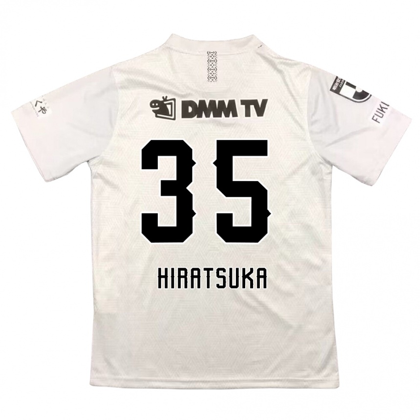 Mujer Fútbol Camiseta Yuto Hiratsuka #35 Gris Negro 2ª Equipación 2024/25 Perú