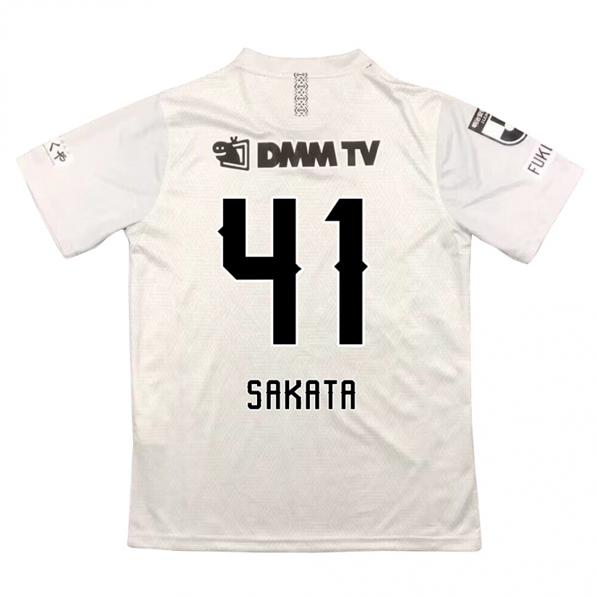 Mujer Fútbol Camiseta Daiki Sakata #41 Gris Negro 2ª Equipación 2024/25 Perú