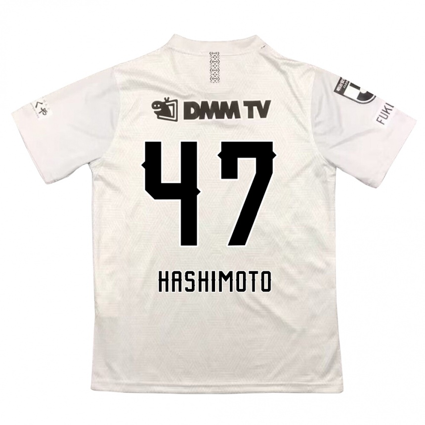 Mujer Fútbol Camiseta Yu Hashimoto #47 Gris Negro 2ª Equipación 2024/25 Perú