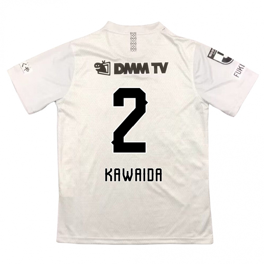 Mujer Fútbol Camiseta Ryoya Kawaida #2 Gris Negro 2ª Equipación 2024/25 Perú