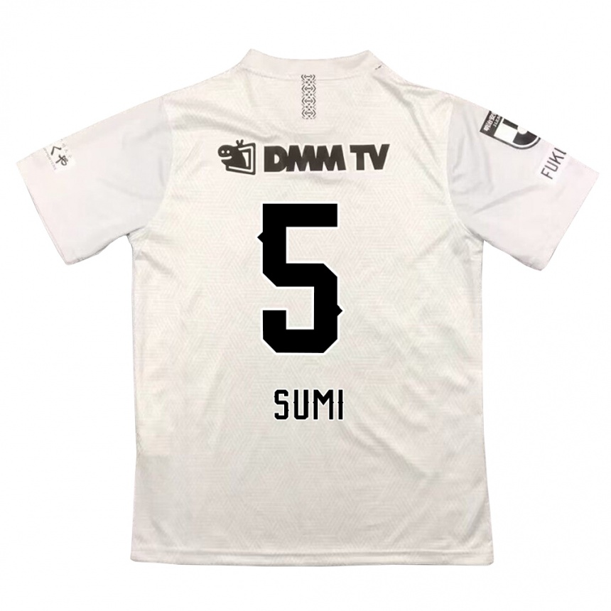 Mujer Fútbol Camiseta Kotaro Sumi #5 Gris Negro 2ª Equipación 2024/25 Perú