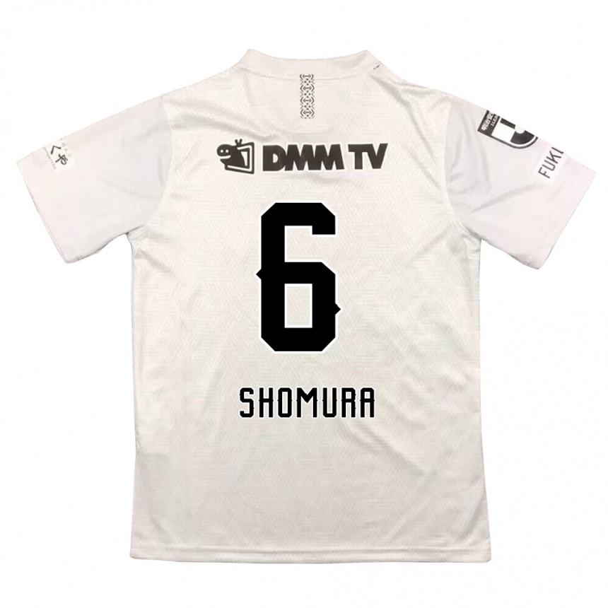 Mujer Fútbol Camiseta Tomoki Shomura #6 Gris Negro 2ª Equipación 2024/25 Perú