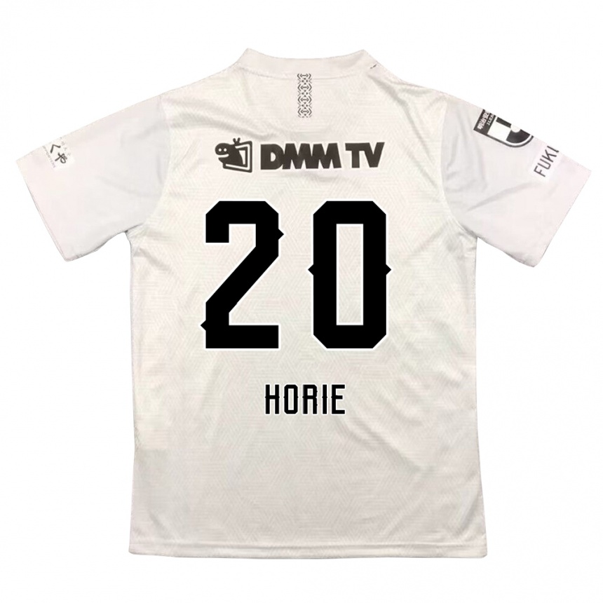 Mujer Fútbol Camiseta Hibiki Horie #20 Gris Negro 2ª Equipación 2024/25 Perú