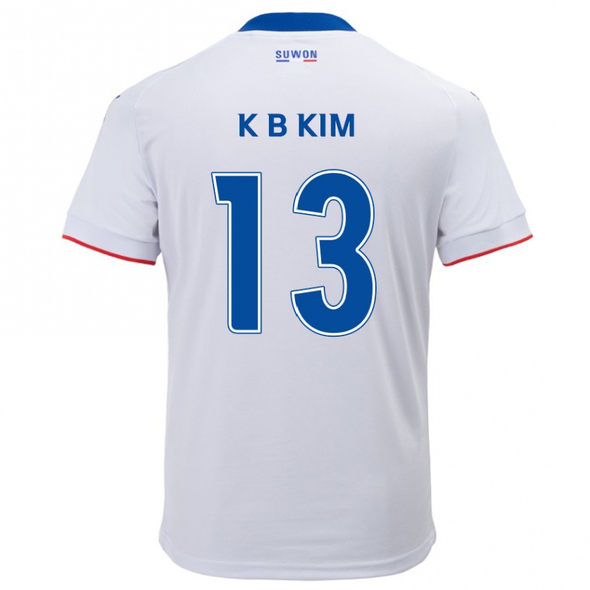 Mujer Fútbol Camiseta Bo-Kyung Kim #13 Blanco Azul 2ª Equipación 2024/25 Perú