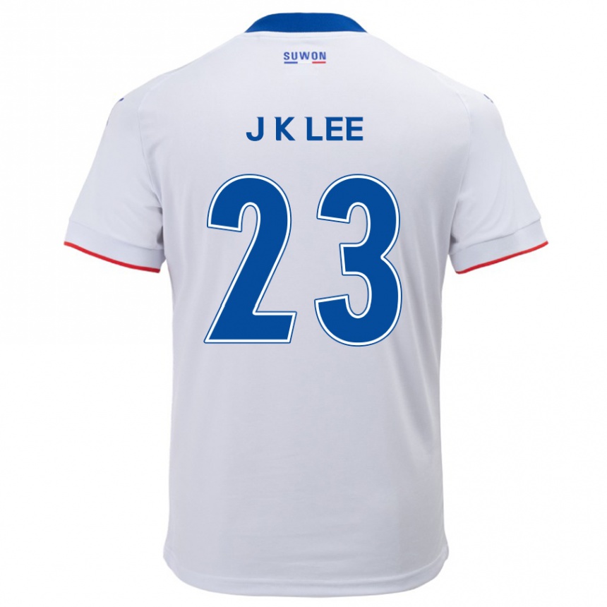 Mujer Fútbol Camiseta Ki-Je Lee #23 Blanco Azul 2ª Equipación 2024/25 Perú