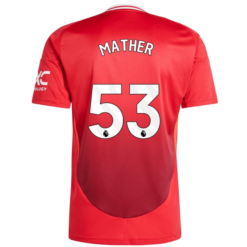 Niño Fútbol Camiseta Sam Mather #53 Rojo Brillante 1ª Equipación 2024/25 Perú