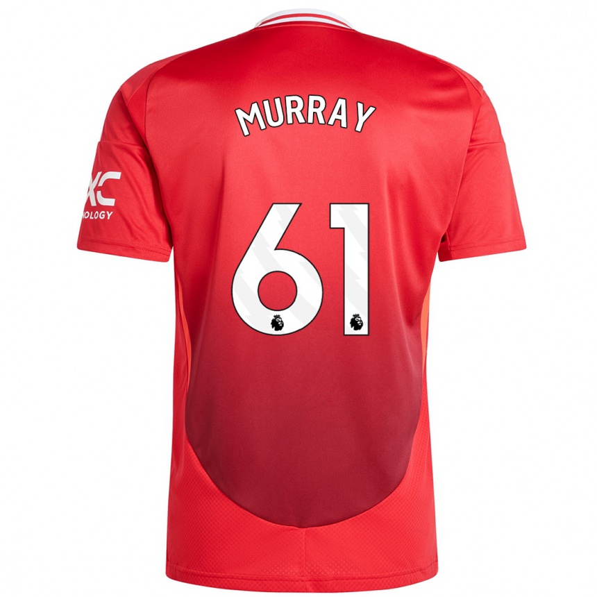 Niño Fútbol Camiseta Sam Murray #61 Rojo Brillante 1ª Equipación 2024/25 Perú