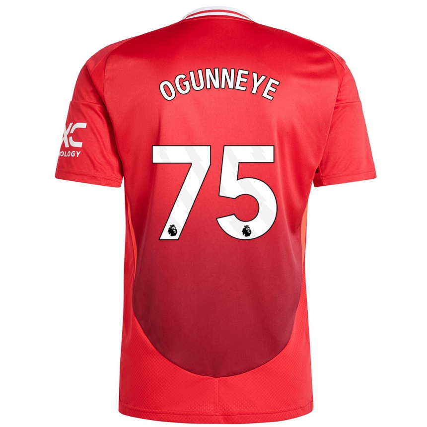 Niño Fútbol Camiseta Habeeb Ogunneye #75 Rojo Brillante 1ª Equipación 2024/25 Perú