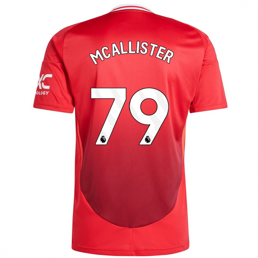 Niño Fútbol Camiseta Finley Mcallister #79 Rojo Brillante 1ª Equipación 2024/25 Perú