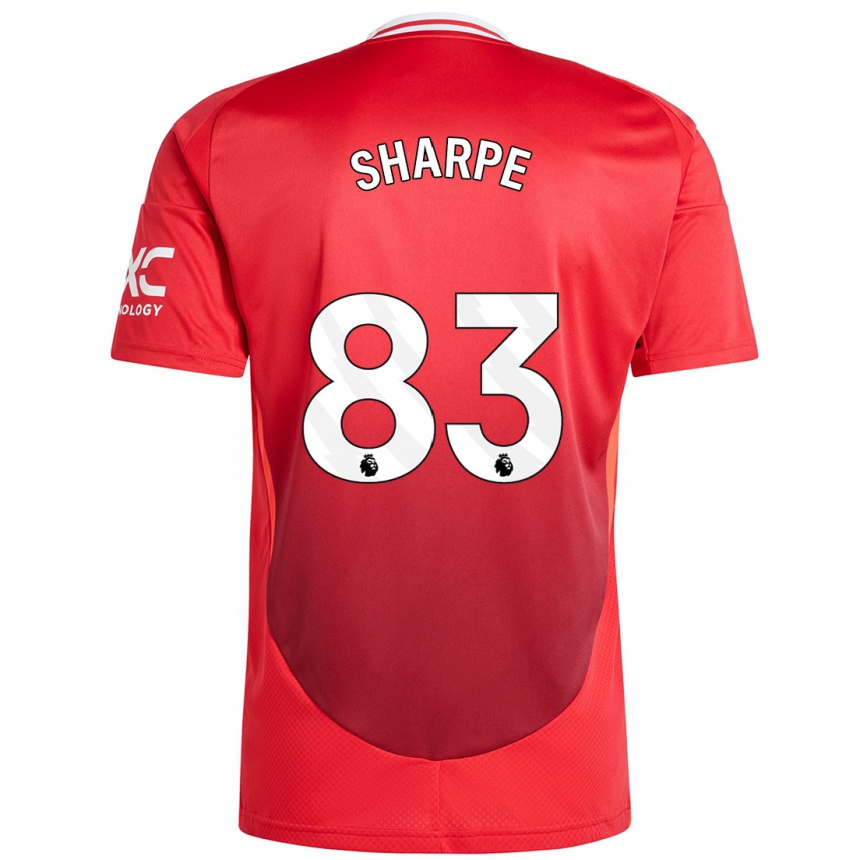 Niño Fútbol Camiseta Malachi Sharpe #83 Rojo Brillante 1ª Equipación 2024/25 Perú