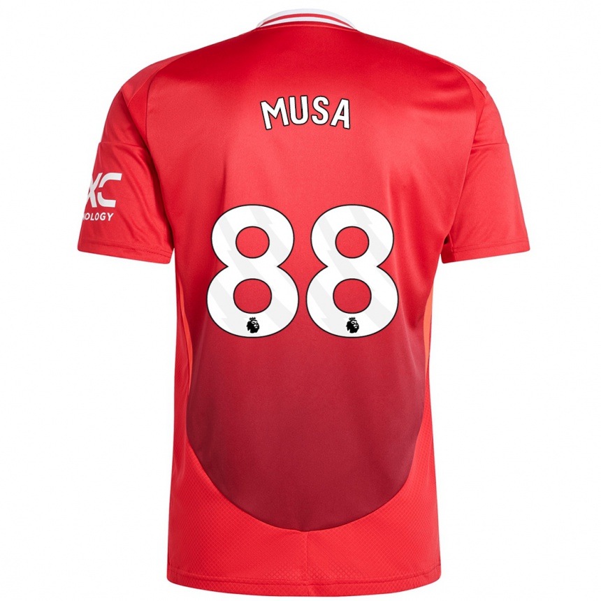 Niño Fútbol Camiseta Victor Musa #88 Rojo Brillante 1ª Equipación 2024/25 Perú