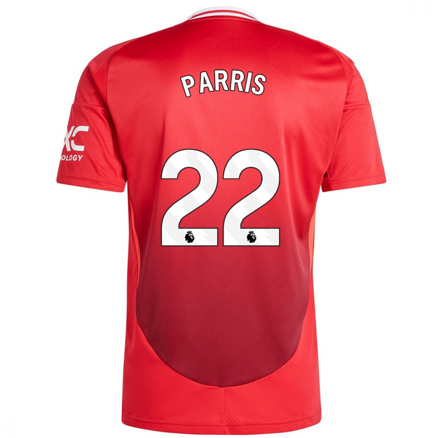 Niño Fútbol Camiseta Nikita Parris #22 Rojo Brillante 1ª Equipación 2024/25 Perú