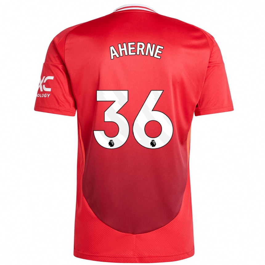 Niño Fútbol Camiseta Alyssa Aherne #36 Rojo Brillante 1ª Equipación 2024/25 Perú