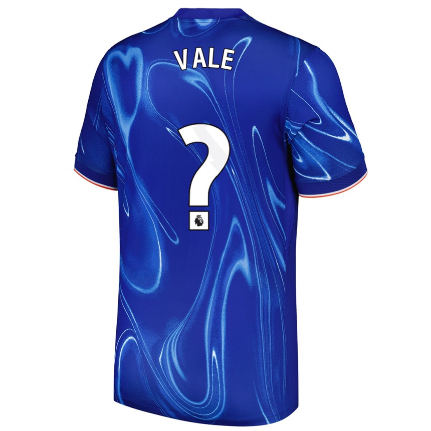 Niño Fútbol Camiseta Harvey Vale #0 Azul Blanco 1ª Equipación 2024/25 Perú