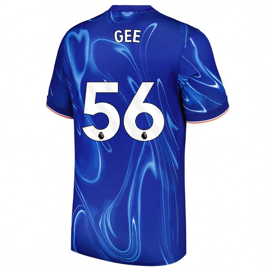 Niño Fútbol Camiseta Billy Gee #56 Azul Blanco 1ª Equipación 2024/25 Perú