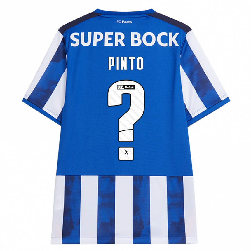 Niño Fútbol Camiseta Gonçalo Pinto #0 Azul Blanco 1ª Equipación 2024/25 Perú