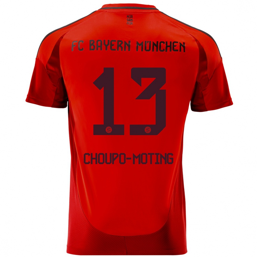 Niño Fútbol Camiseta Eric Maxim Choupo-Moting #13 Rojo 1ª Equipación 2024/25 Perú