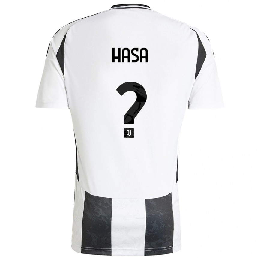 Niño Fútbol Camiseta Luis Hasa #0 Blanco Negro 1ª Equipación 2024/25 Perú