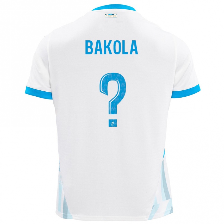 Niño Fútbol Camiseta Darryl Bakola #0 Blanco Azul Cielo 1ª Equipación 2024/25 Perú