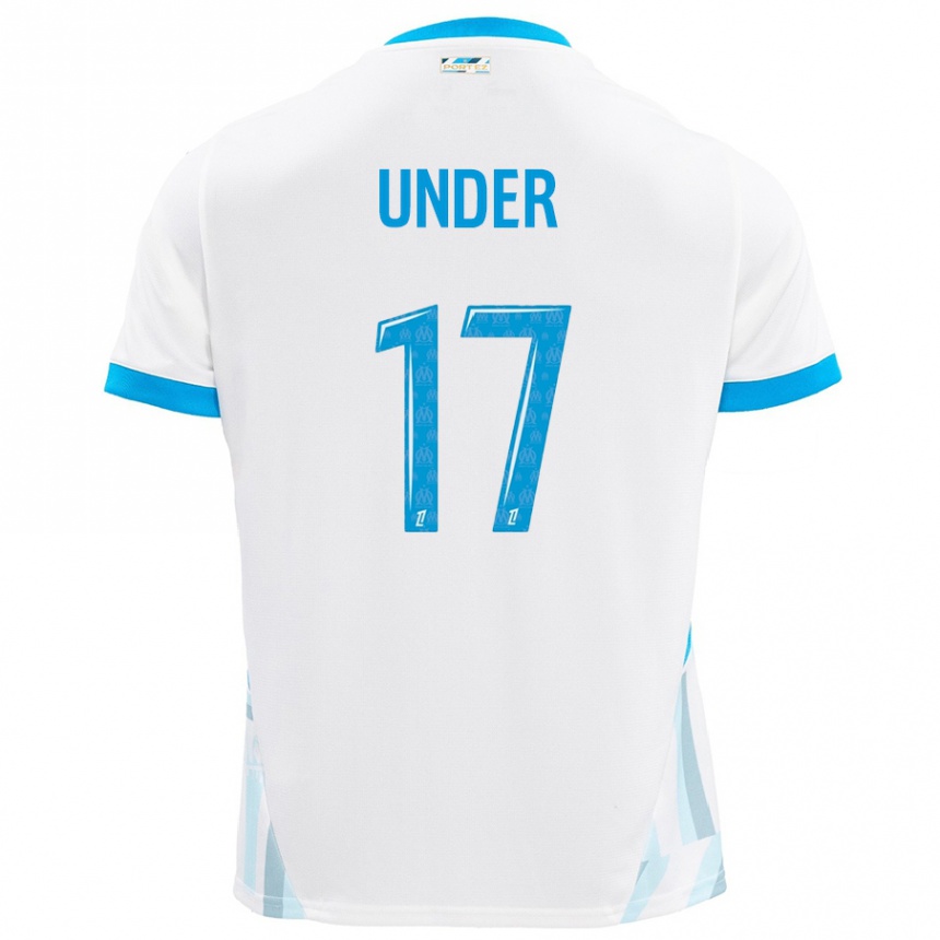 Niño Fútbol Camiseta Cengiz Under #17 Blanco Azul Cielo 1ª Equipación 2024/25 Perú