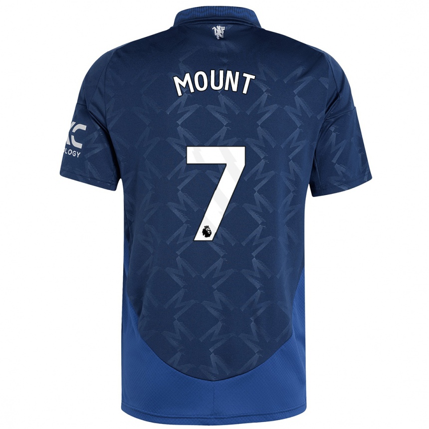 Niño Fútbol Camiseta Mason Mount #7 Índigo 2ª Equipación 2024/25 Perú