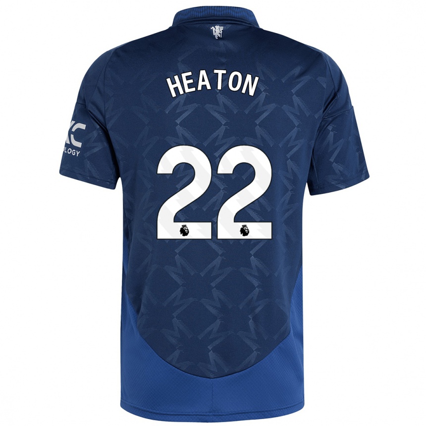 Niño Fútbol Camiseta Tom Heaton #22 Índigo 2ª Equipación 2024/25 Perú