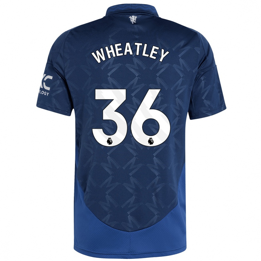 Niño Fútbol Camiseta Ethan Wheatley #36 Índigo 2ª Equipación 2024/25 Perú