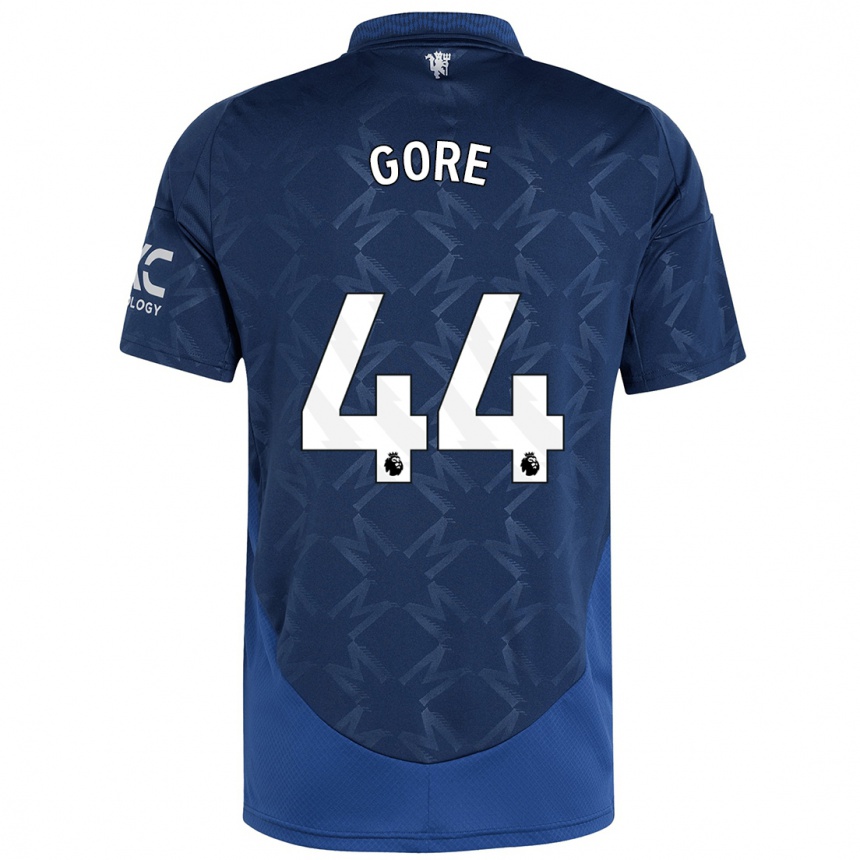 Niño Fútbol Camiseta Daniel Gore #44 Índigo 2ª Equipación 2024/25 Perú