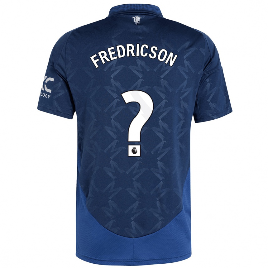 Niño Fútbol Camiseta Tyler Fredricson #0 Índigo 2ª Equipación 2024/25 Perú