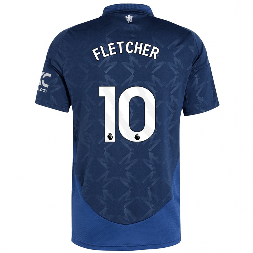 Niño Fútbol Camiseta Jack Fletcher #10 Índigo 2ª Equipación 2024/25 Perú