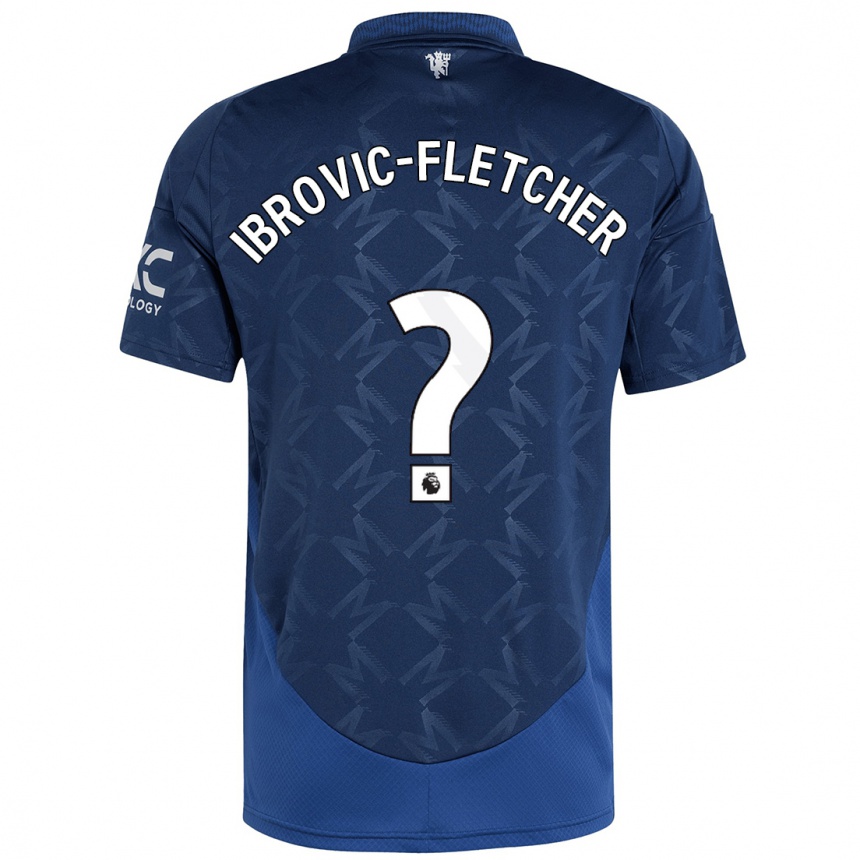 Niño Fútbol Camiseta Edward Ibrovic-Fletcher #0 Índigo 2ª Equipación 2024/25 Perú