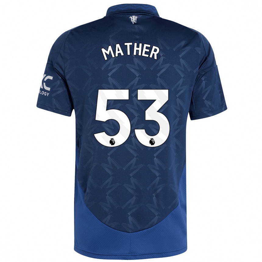 Niño Fútbol Camiseta Sam Mather #53 Índigo 2ª Equipación 2024/25 Perú