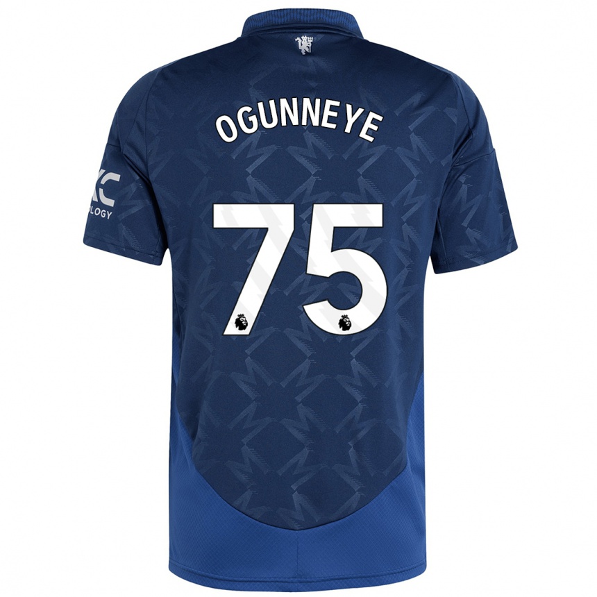 Niño Fútbol Camiseta Habeeb Ogunneye #75 Índigo 2ª Equipación 2024/25 Perú