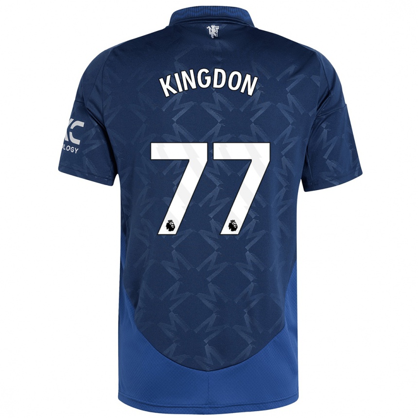 Niño Fútbol Camiseta Jack Kingdon #77 Índigo 2ª Equipación 2024/25 Perú