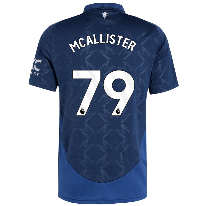 Niño Fútbol Camiseta Finley Mcallister #79 Índigo 2ª Equipación 2024/25 Perú